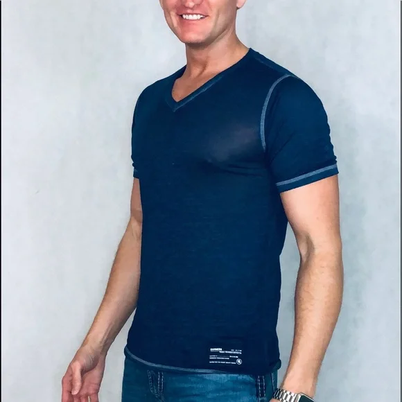 Express Men, Tee Shirt, Purple, Size Extra Small - Picture 3 of 4